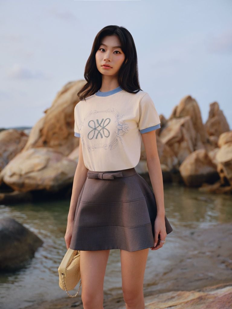  Ringer Ivory Cotton Signature Tee 