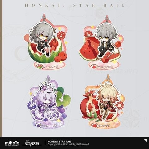  Móc khoá Q acrylic - Fruity Summer series - Honkai Star Rail 