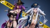  Musashi & Shinano illustration by Dishwashers 1910 - Azur Lane - Venus Mint Studio 