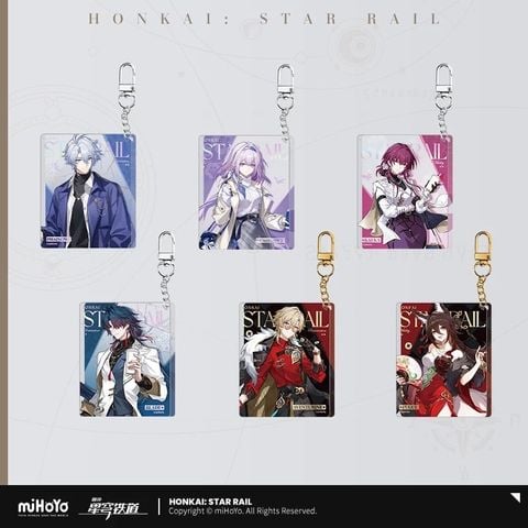  Móc khóa acrylic loạt chủ đề Chuyến Du Lịch Tàu Hỏa - Honkai Star Rail x Goodme 