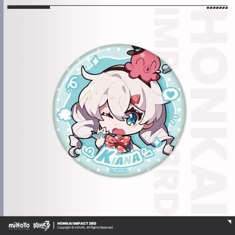 Huy hiệu thiếc - Cute Beast Paradise series - Honkai Impact 3 
