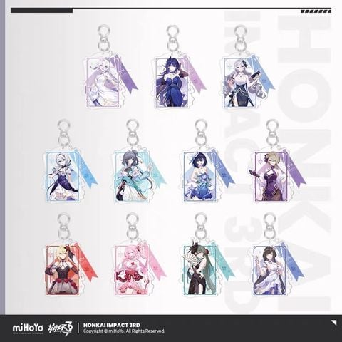  Móc khóa acrylic Kỷ Niệm 10 Năm - Honkai Impact 3 