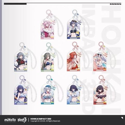  Móc khóa acrylic chủ đề Hành Trình Mùa Hè vol.6 - Honkai Impact 3 