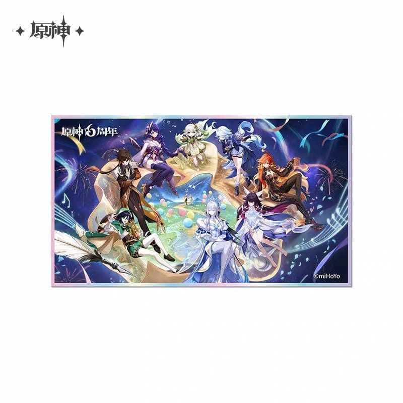  Giấy màu acrylic Kỷ Niệm 6 Năm - Genshin Impact 