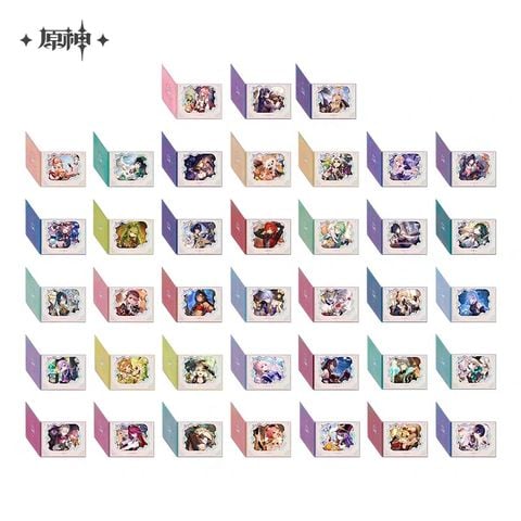  Giấy màu lật trang chủ đề Ngày Định Mệnh - Genshin Impact 