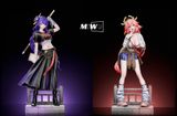  Raiden Shogun & Yae Miko - Genshin Impact - Miwu Studio 