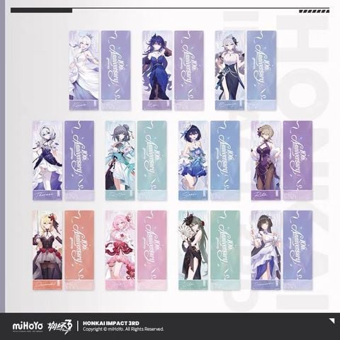  Hộp mù vé hologram Kỷ Niệm 10 Năm - Honkai Impact 3 