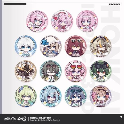  Hộp mù huy hiệu chủ đề Khu Vườn Hoàng Kim: Điều Ước Năm Mới Trong Mùa Đông - Honkai Impact 3 