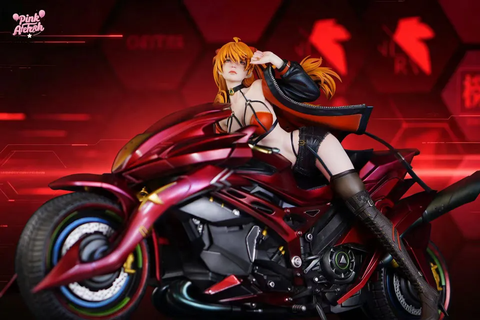  Asuka Motorcycle Girl - Neon Genesis Evangelion - Aetheria Studio 