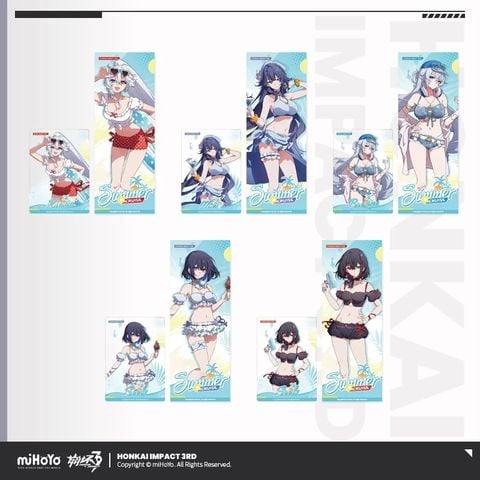  Bộ vé hologram & thẻ trong suốt chủ đề Hành Trình Mùa Hè vol.6 - Honkai Impact 3 
