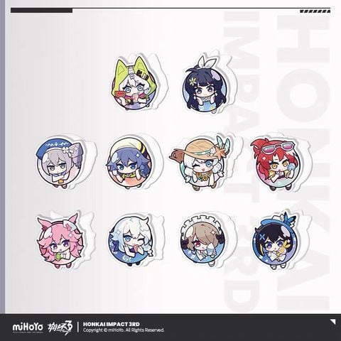  Kẹp đa năng acrylic Hồi Ức Mùa Hè - Honkai Impact 3 