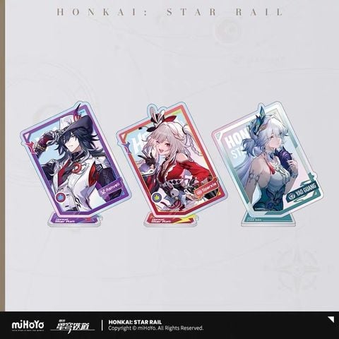  Standee dạng móc treo acrylic dòng Du Hành Giữa Các Vì Sao - Honkai Star Rail 