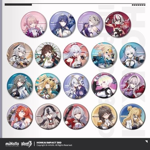  Huy hiệu tròn Valkyrie chủ đề Cuộc hành trình thứ 2 - Honkai Impact 3 
