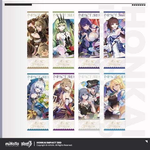  Bộ vé hologram Chúc Mừng Sinh Nhật năm 2026 - Honkai Impact 3 
