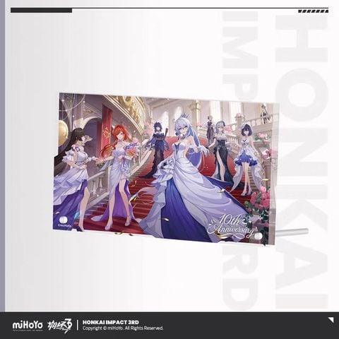  Tranh trang trí acyrlic Kỷ Niệm 10 Năm - Honkai Impact 3 