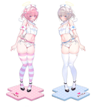  Suzu & Nagi Illustrated by Kuma 4-gou - Otherwhere 