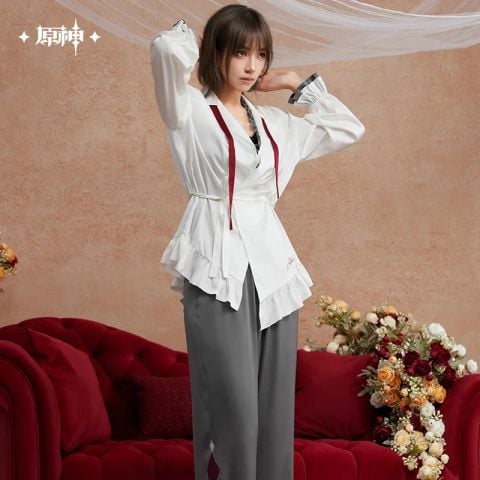  Bộ pijama nhân vật Arlecchino chủ đề Tiệc Trà Đêm Khuya - Genshin Impact 