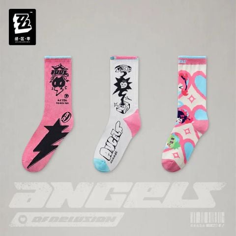  Bộ tất thêu in họa tiết - Angels of Delusion - Zenless Zone Zero - 3Z Studio 