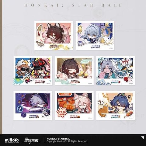  Bộ thẻ film trong suốt chủ đề Album ảnh của Pom-Pom vol.4 - Honkai Star Rail 