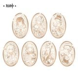  Huy hiệu kim loại chủ đề Kỷ Niệm 5 Năm - Genshin Impact 