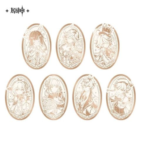  Huy hiệu kim loại chủ đề Kỷ Niệm 5 Năm - Genshin Impact 
