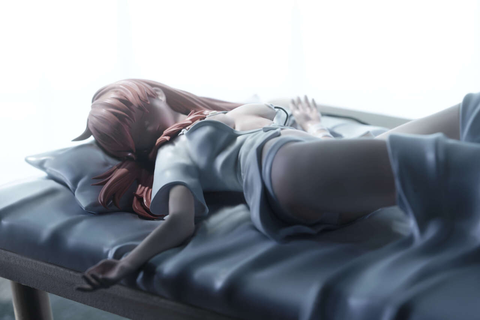  Asuka lying on hospital bed - Neon Genesis Evangelion - Pepeho Studio 