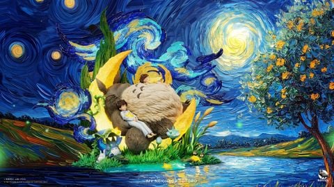  Totoro Under the Starry Sky - My Neighbor Totoro - Raven Studio 