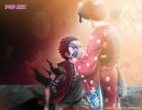  Akaza & Koyuki - Kimetsu no Yaiba - POP.ART Studio 
