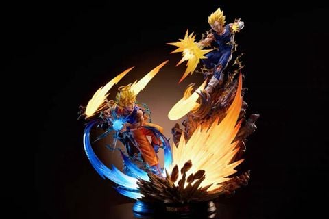  SSJ2 Goku Vs SSJ2 Vegeta - Dragon Ball - KD Collectibles 