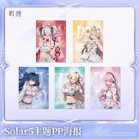  Poster PP chủ đề Solar 5 - Wuthering Wave 