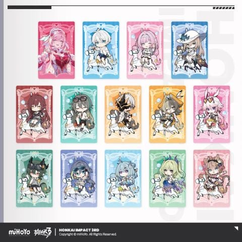  Bộ thẻ sưu tầm hologram 13 Anh Kiệt Trục Hỏa - Evening of Dreams series - Honkai Impact 3 