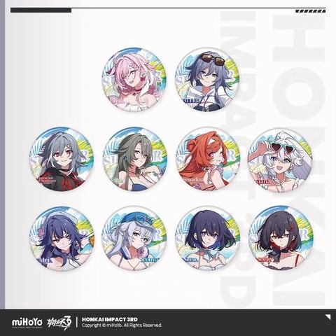  Huy hiệu chủ đề Hành Trình Mùa Hè vol.6 - Honkai Impact 3 