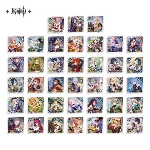  Lót ly acrylic chủ đề Ngày Định Mệnh - Genshin Impact 