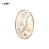  Huy hiệu kim loại chủ đề Kỷ Niệm 5 Năm - Genshin Impact 