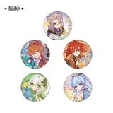  Huy hiệu tròn và khối acrylic nhân vật Voicemail of Fragrance - Genshin Impact 