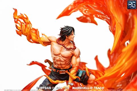 Ace VS Marshall·D·Teach - One Piece - BG Studio 