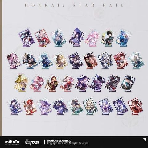  Standee dạng móc treo acrylic dòng Du Hành Giữa Các Vì Sao - Honkai Star Rail 