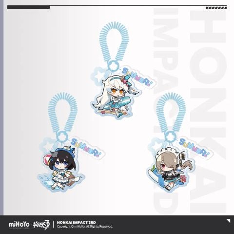  Móc khóa acrylic - Summer Companion series - Honkai Impact 3 