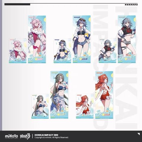  Bộ vé hologram & thẻ trong suốt chủ đề Hành Trình Mùa Hè vol.6 - Honkai Impact 3 