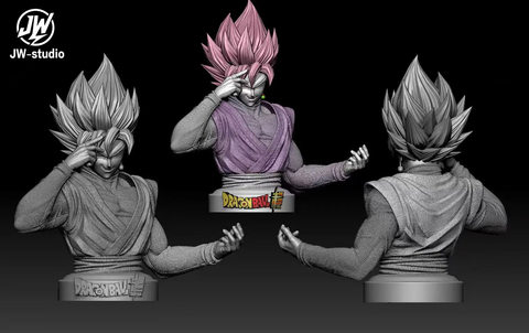  Pink Goku Bust - Dragon Ball - JW Studio 