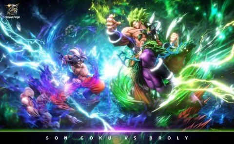  Son Goku Vs Broly - Dragon Ball - Saiyan Forge 