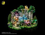  Eevee Family Anniversary Garden Diorama - Pokemon - MoonShadow Studio 