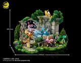  Eevee Family Anniversary Garden Diorama - Pokemon - MoonShadow Studio 