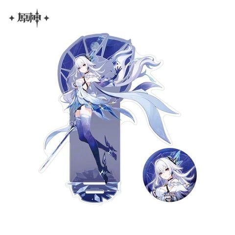  Standee và Huy hiệu tròn nhân vật Skirk - Genshin Impact 