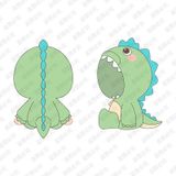  Bộ trang phục Khủng Long Xanh giành cho búp bê bông 40cm - Honkai Star Rail - Mantou 