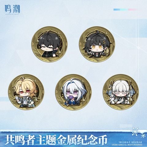  Đồng xu kỷ niệm kim loại chủ đề Resonator - For You Who Walk in Snow - Wuthering Waves 