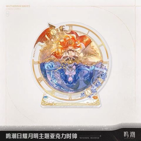  Phụ kiện trang trí đồng hồ acyrlic Radiant Sun & Bright Moon - By Sun's Scourge, By Moon's Revelation - Wuthering Waves 