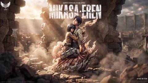  Mikasa & Eren - Attack on Titan - Saoirse Studio 