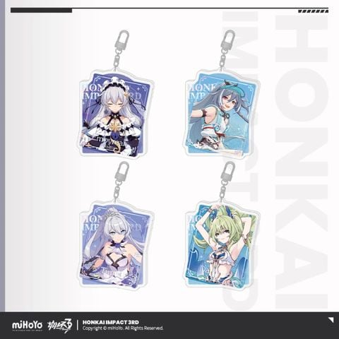  Móc khóa acyrlic cát chảy loạt chủ đề Trang Phục Mới Theo Thời Gian - Honkai Impact 3 