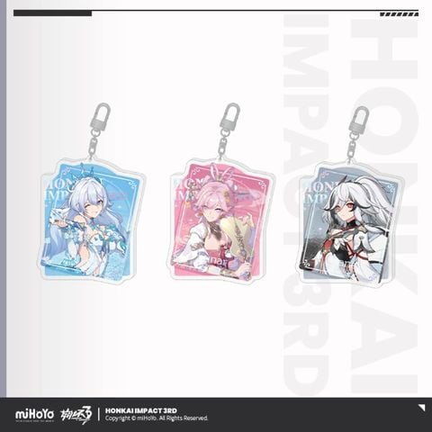  Móc khóa acyrlic cát chảy loạt chủ đề Trang Phục Mới Theo Thời Gian - Honkai Impact 3 